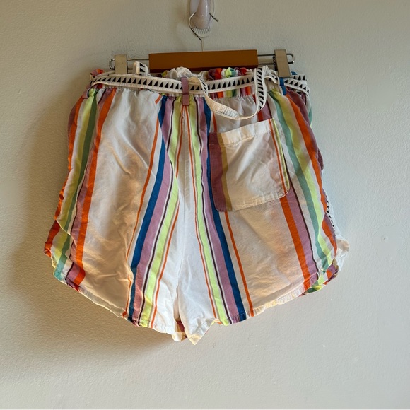 Lemlem x H&M Colorful Belted Linen Cotton Bohemian Short - Picture 6 of 10